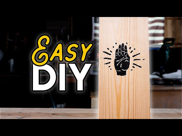 Make your MARK! How To Stamp A Logo On Wood