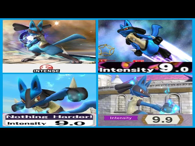 All Super Smash Bros. Classic Modes (Brawl to Ultimate) with Lucario (Hardest Difficulty)