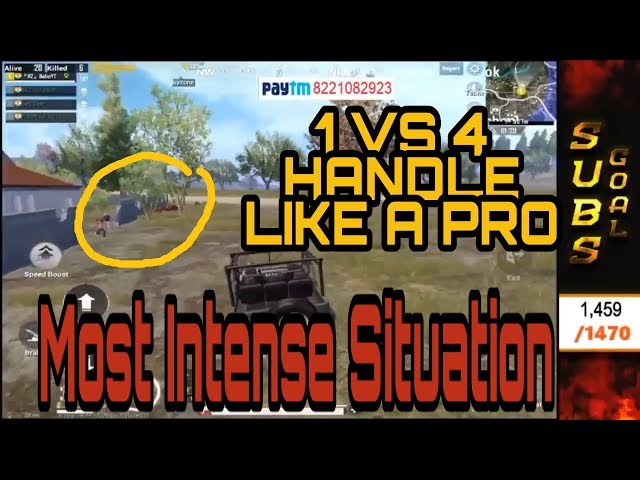 #18. 1vs4 | MOST DIFFICULT SITUATION | PUBG MOBILE