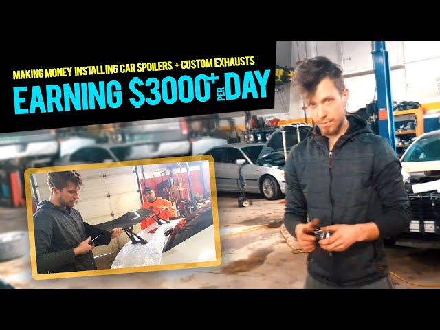 Earn $3K a Day Installing Car BodyKits, Spoilers & Auto Exhausts - RevvdMotors Spoiler Install