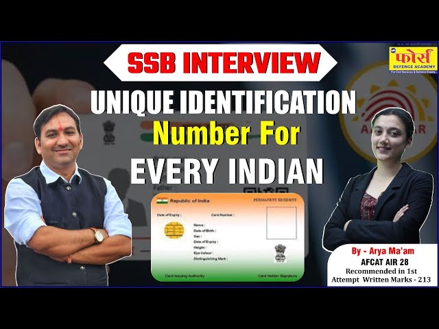 Unique Identification Number For Every Indian |unique identification number for every indian citizen