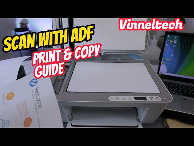 How To Scan Using ADF,  Print, and Copy with HP Deskjet 4100e All-In-One Printer