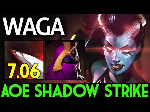 550 AOE Shadow Strike Cancer 7.06 Queen of Pain by Waga Dota 2