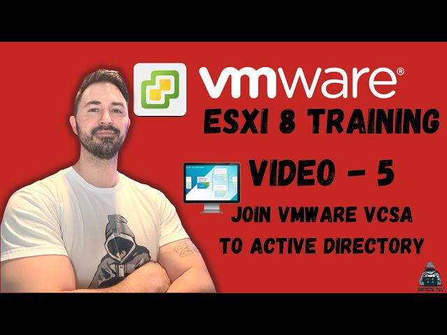 How To Join VMWare vCenter Server To Windows Active Directory Step by Step - VCP8-DCV 2024 | Video 5