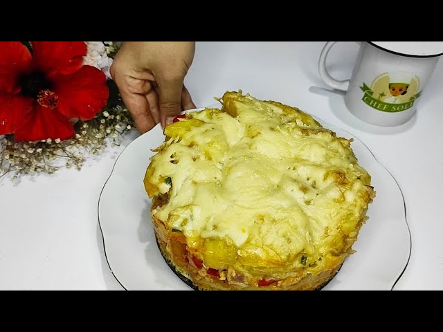 If you have potatoes! Make this delicious and easy dinner at home! Potato cake 🥔😋