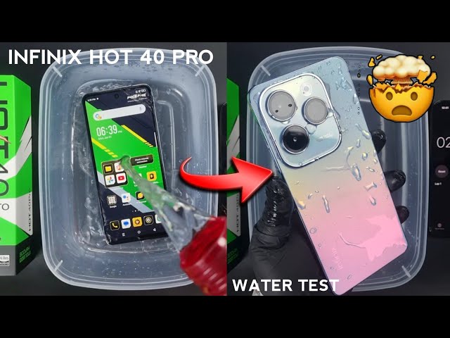 Infinix Hot 40 Pro Water Test 💦💧| Infinix Hot 40 Pro is Waterproof Or Not?