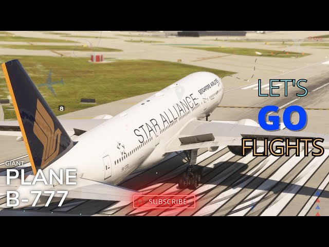 Very IMPOSSIBLE Aircraft Flight Landing!! Boeing 777 Singapore Airlines Landing at Miami Airport