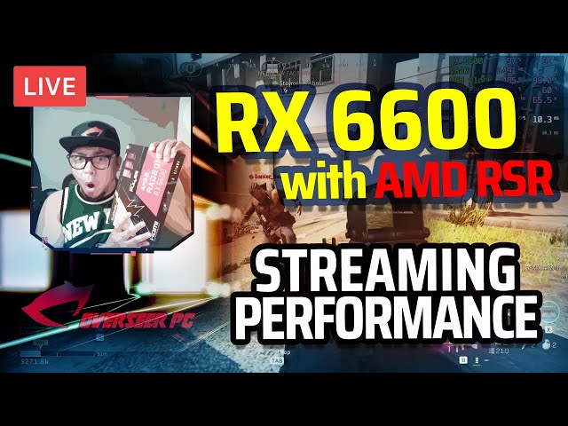 🔴 STREAMING Test - RX 6600 with AMD RSR (Warzone, Apex Legends)