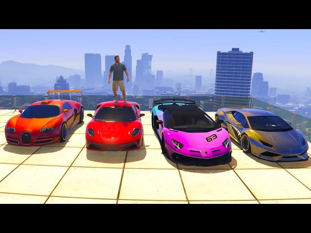 GTA 5 Stealing Super Cars with Michael (GTA 5 Expensive Luxury Cars)