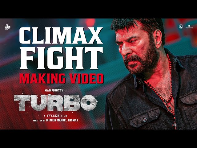 Turbo Climax Fight Making Video | Mammootty , Raj B Shetty | Vysakh | Mammootty Kampany