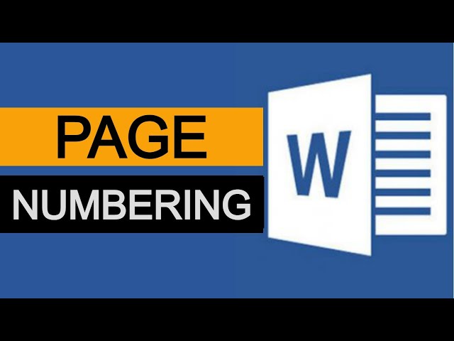 How to Add Page Numbers to a Word Document | Microsoft Word for Beginners