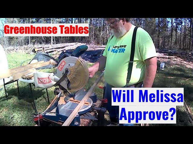 Building Tables for the Greenhouses. (Our New Life Homesteading)
