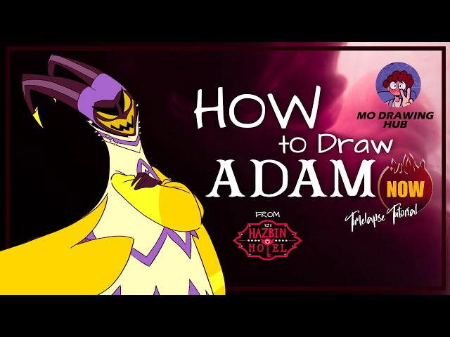 How to draw Adam from hazbin hotel