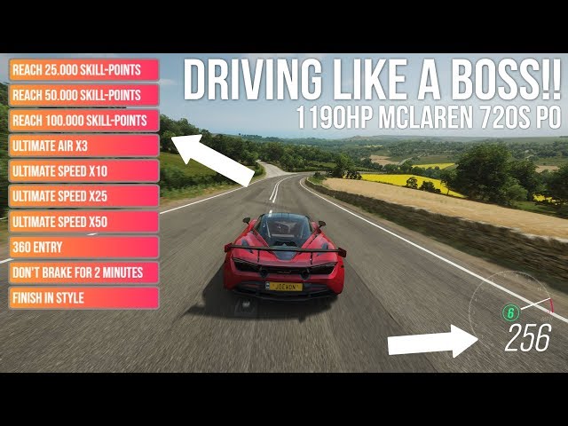 Forza Horizon 4 DRIVING LIKE A BOSS!! - 1190HP Mclaren 720S PO