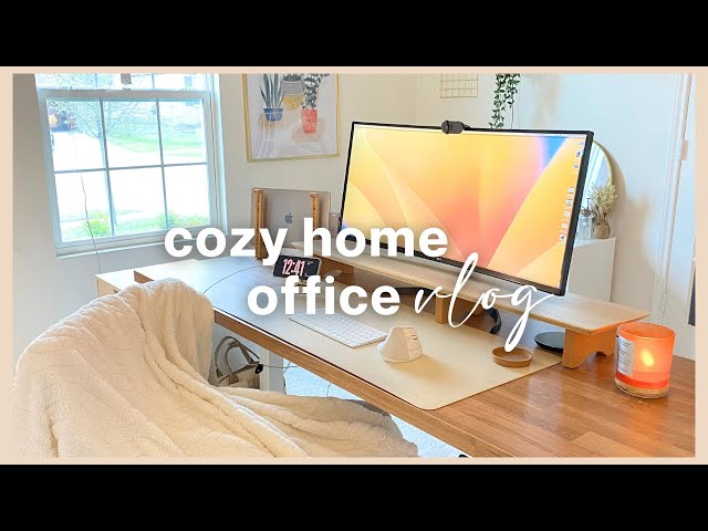 Cozy Office Makeover 2024 | Cozy, Productive, & Aesthetic WFH Setup