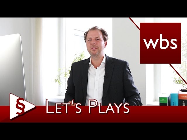 Recht für YouTuber: Was ist bei Let's Plays zu beachten? | Kanzlei WBS