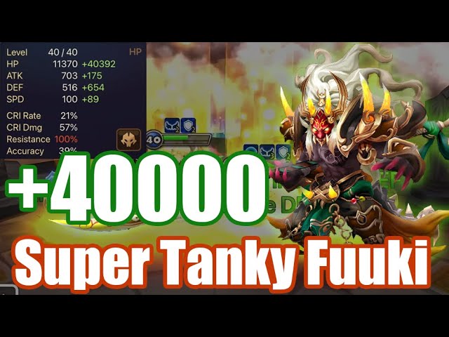 HP +40000 Super Tanky Fuuki Debut🤩🤩🤩【Summoners War RTA】