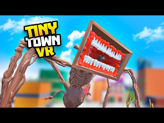 Building MEGAHORN The Eater of Siren Heads In Tiny Town VR