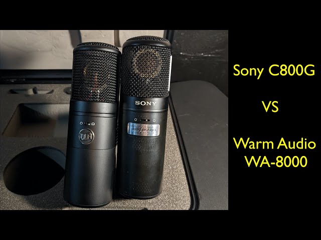Sony C800G vs Warm Audio WA-8000 on rap and female vocals