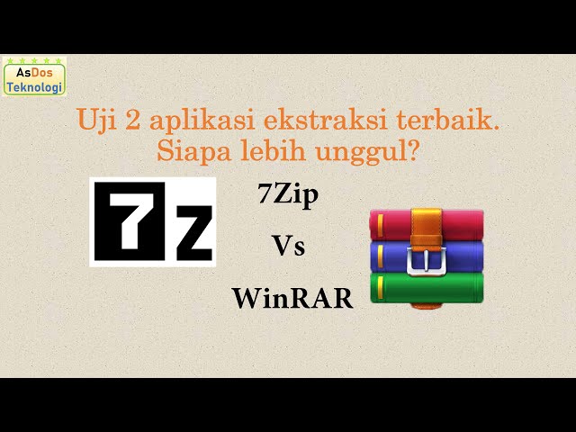 Adu 2 aplikasi ekstraksi terbaik. 7Zip vs WinRAR. Siapa lebih unggul?. #9