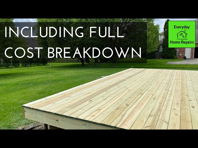 Rebuilding a Deck Part 3 - Laying New Deck Boards
