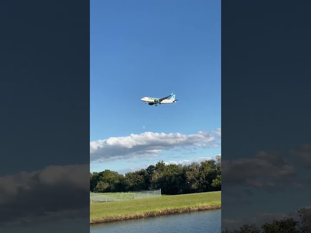 Frontier Airlines Airbus A320neo Landing in Orlando #plane #airplane #aircraft #airport #airbus