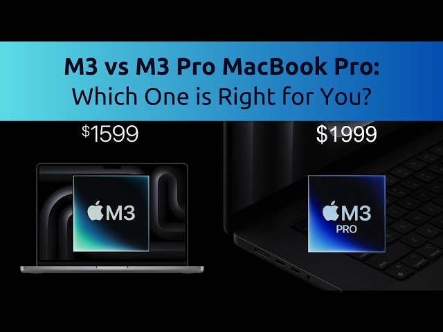 M3 vs M3 Pro MacBook Pro 14" - Worth $400 more?