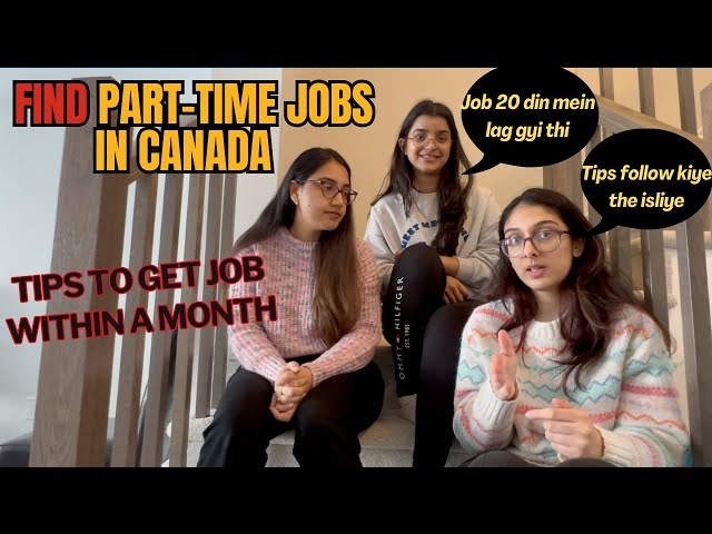 how to get part time job in Canada?