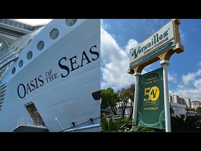 Disembarking Oasis of the Seas in Miami | Lunch at Versailles for Cuban Cuisine | Cruise Review!