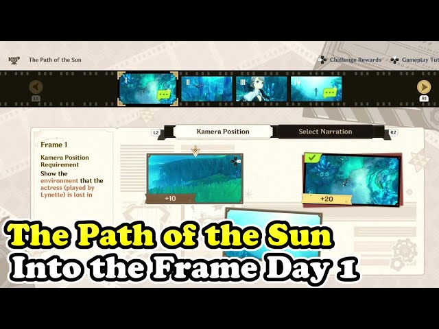 Into the Frame The Path of the Sun All Rewards Genshin Impact
