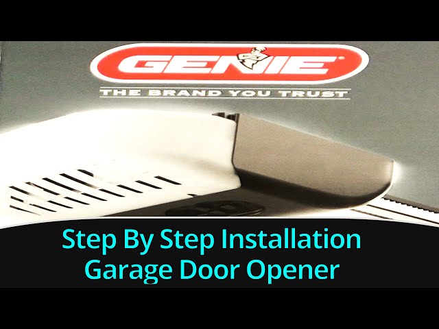 How To Install Genie Belt Drive Garage Door Opener w/Battery Backup (Model 1055)
