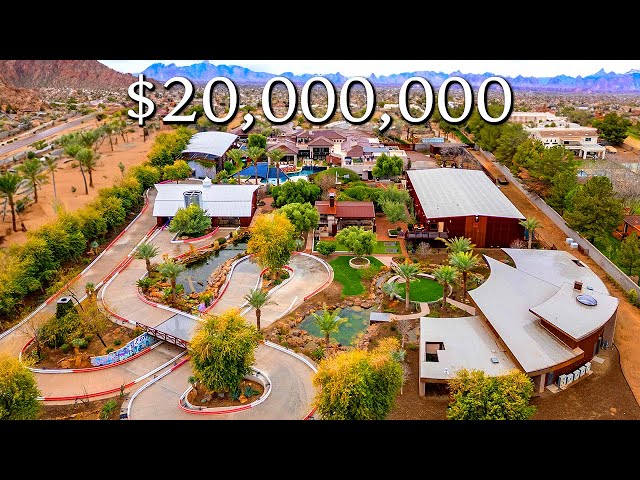 The $20,000,000 Man Cave Mansion | Go Karts, $130,000 Golf Simulator, Secret Rooms & Spa Resort!