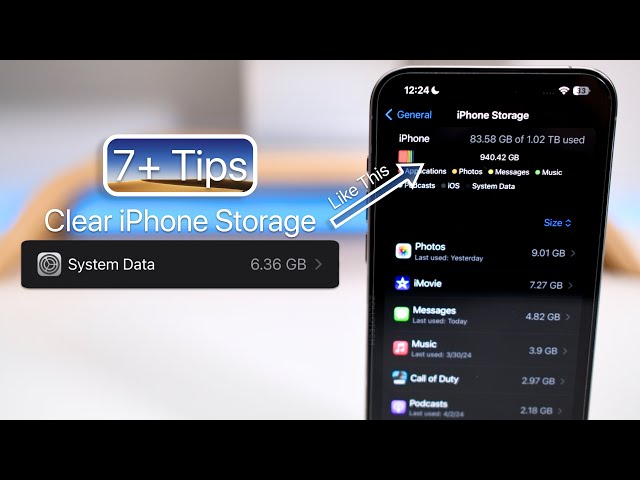 iPhone System Data - 7+ Tips To Clear It