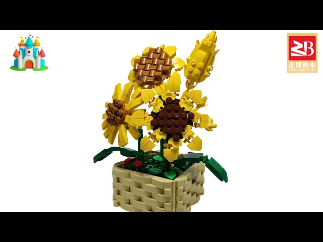 Unleash Your Creativity with Unofficial LEGO Botanical Sunflowers - Speed Build