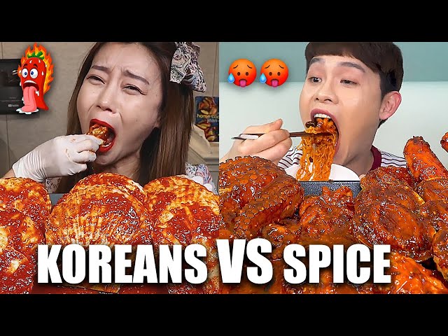 KOREAN MUKBANGERS VS EXTREMELY SPICY FOOD