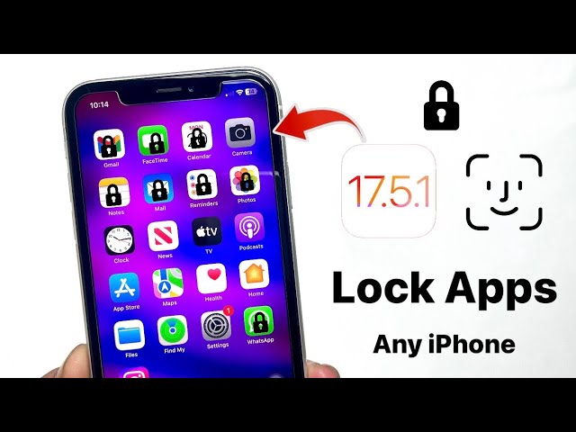 iOS 17.5.1 - Lock Apps on iPhone with Face iD