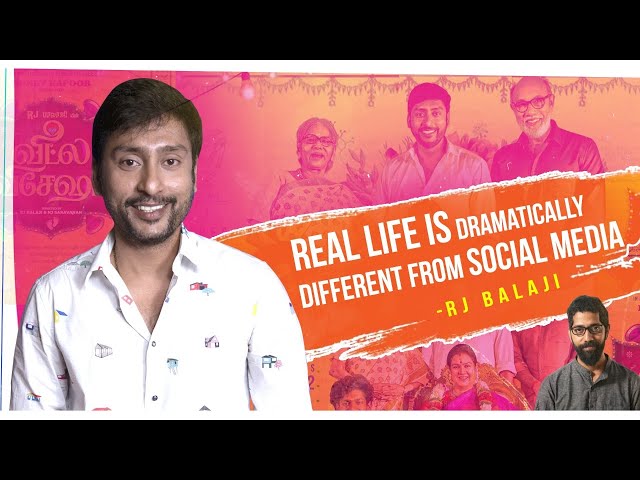 RJ Balaji on life, lulls, & learnings | Sudhir Srinivasan | Veetla Vishesham | Sathyaraj | Urvashi