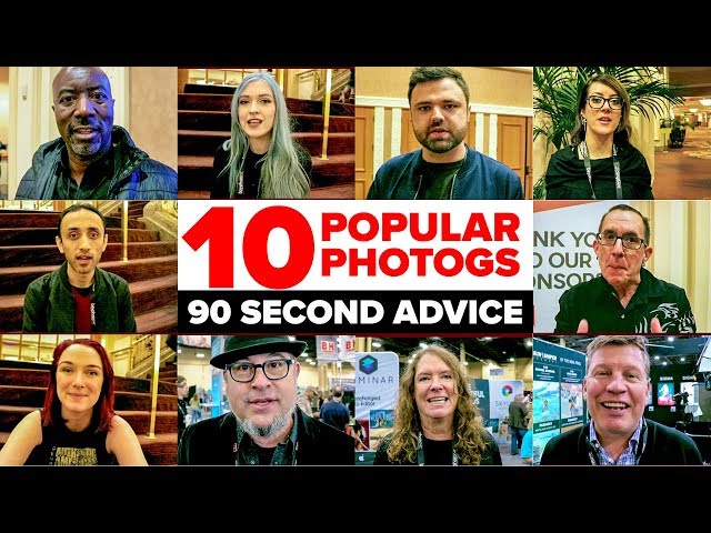 10 TOP PHOTOGRAPHERS: 3 question challenge. 90 secs. each
