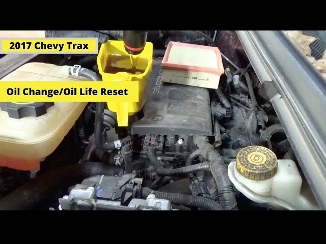 DIY !---2017 Chevy Trax  Oil Change/Oil Life Reset