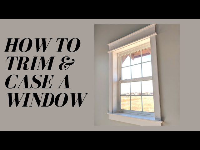 Simple How To Trim Out A Window Craftsman Style Tutorial.