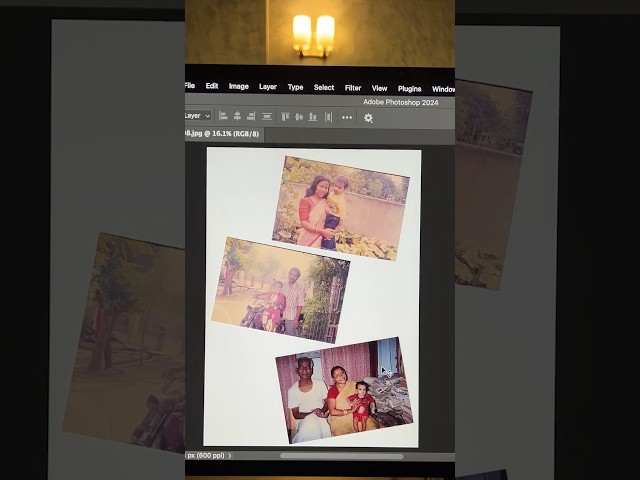 Scan, Crop, Straighten ALL Photos in 1 Click in Photoshop! #Shorts