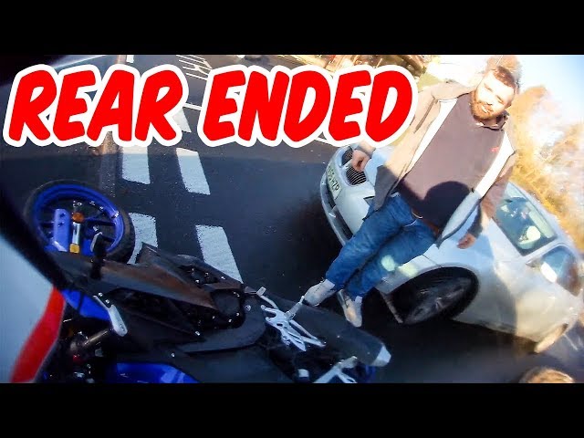 Rear Ended! | Close Calls & Hectic Rider Moments