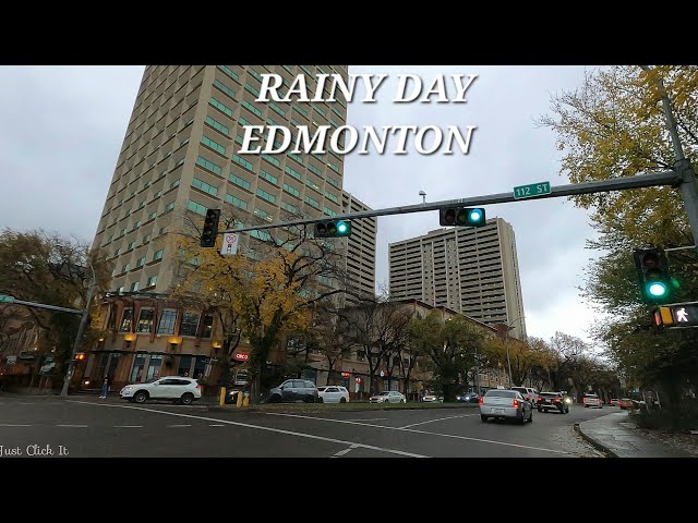 Rainy Day - Friday Morning Drive, Edmonton, Alberta, Canada September 2023