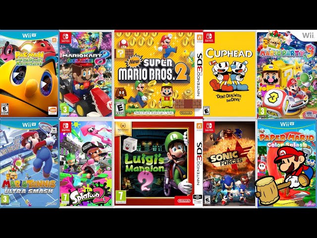 Insane Nintendo gaming Challenge: Mario Bros, Mario Kart, Pacman, Sonic, Cuphead vs Lego Mario