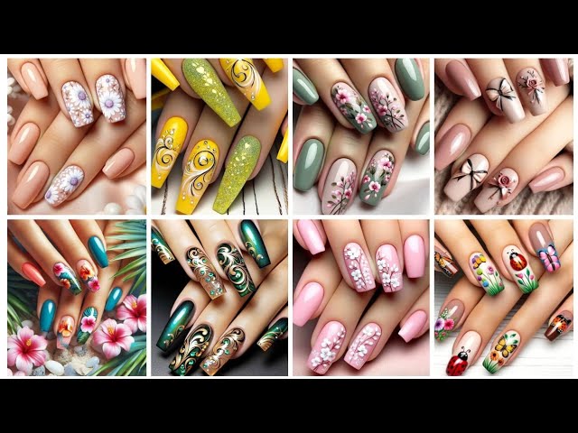 Outstanding and Modern nail art designs/Beautiful nail polish different nail cutting #nailpolish