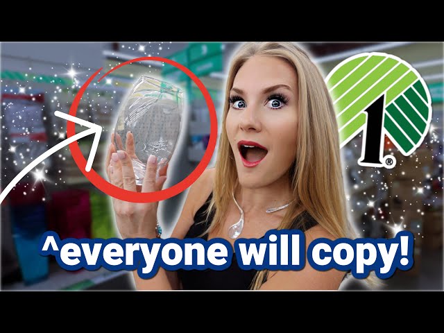 You’ll never look at DOLLAR TREE glass the same again 😱 (FAST hacks!)