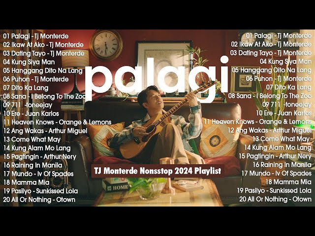 PALAGI - TJ MONTERDE | Best OPM Love Songs With Lyrics | OPM Trending 2024 Playlist #opm #tjmonterde