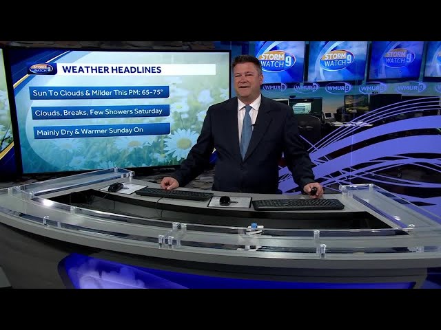 Video: Some sun with milder air Friday