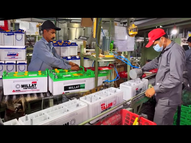 Amazing Process of Manufacturing Lead Acid Battery || How Lead Acid Batteries Are Made in Factory