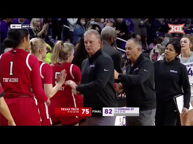 Texas Tech vs No. 25 Kansas State Women's Basketball Highlights